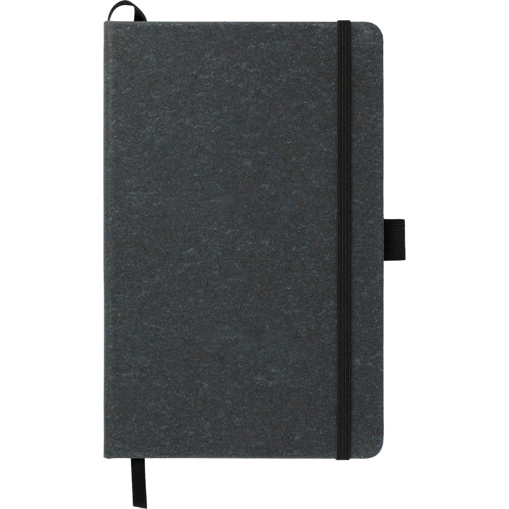 ICON - recycledleatherboundjournalfscmix55x85in black