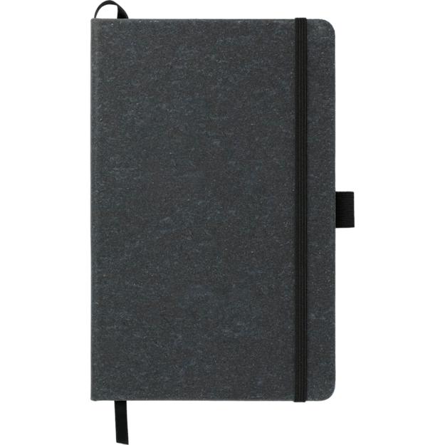 ICON - recycledleatherboundjournalfscmix55x85in black