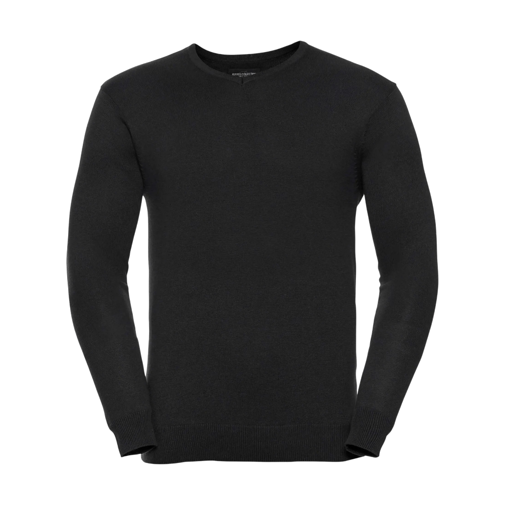 ICON - russellmenvneckknittedpullover black