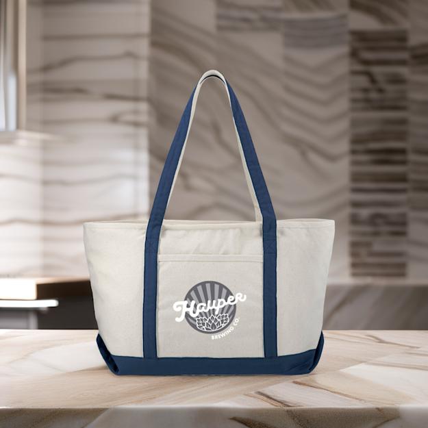 baltic18ozcottoncanvaszipperedboattote 1
