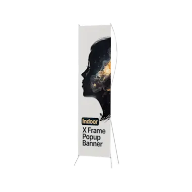 Pop Up Banners with X Frame
