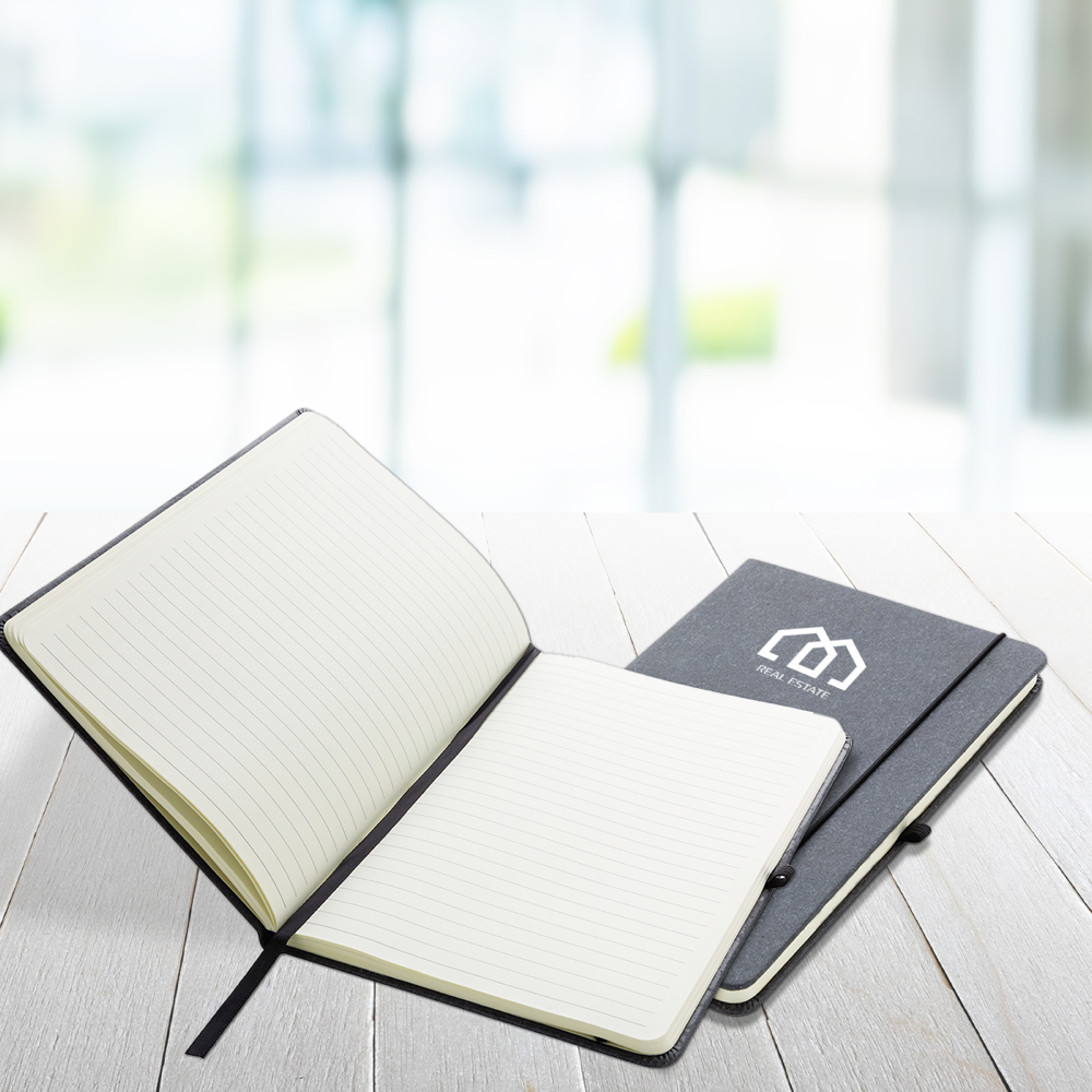 Recycled leather hardcover notebook A5 PDP Copy 5