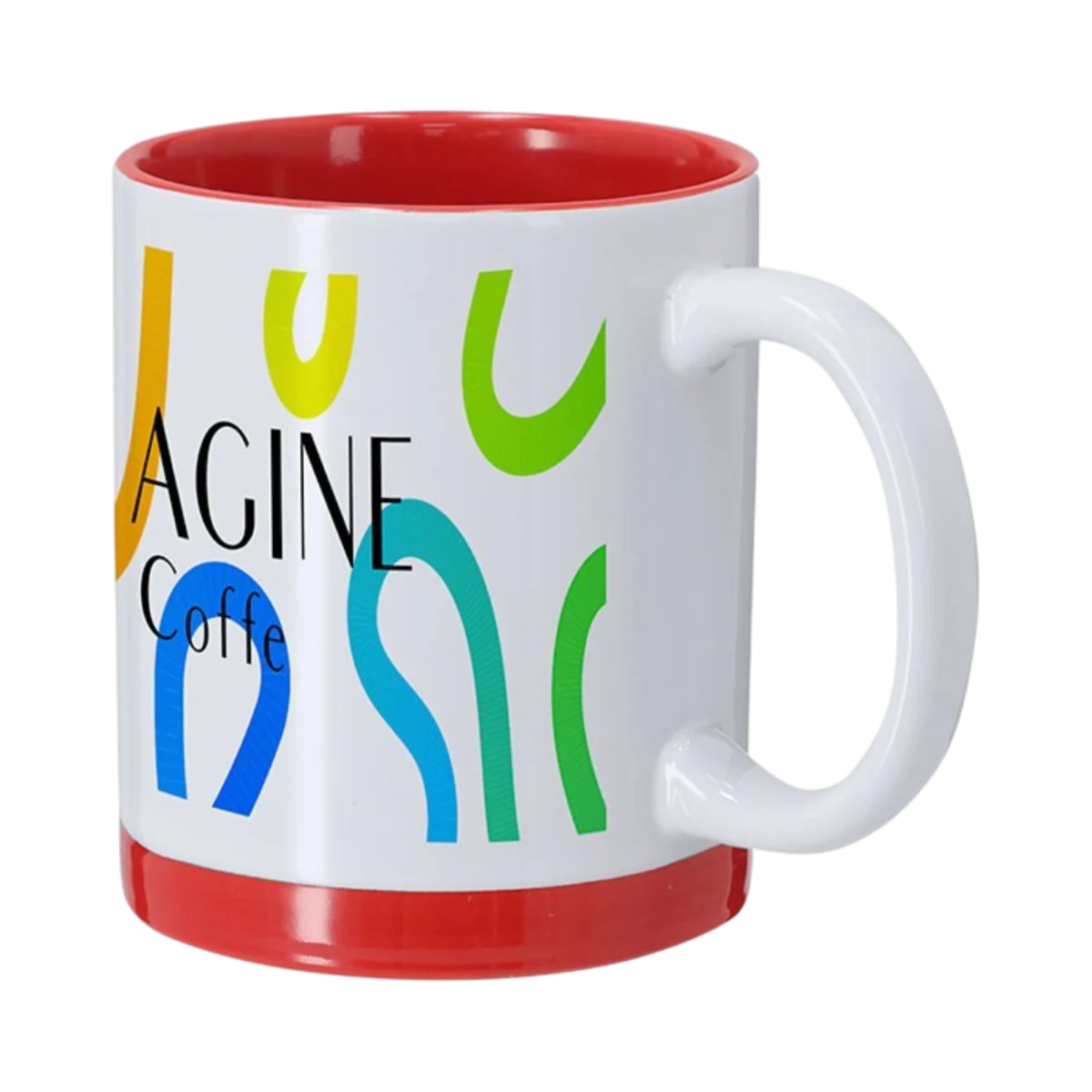 Ceramic Mug with Coloured Interior & Base main image