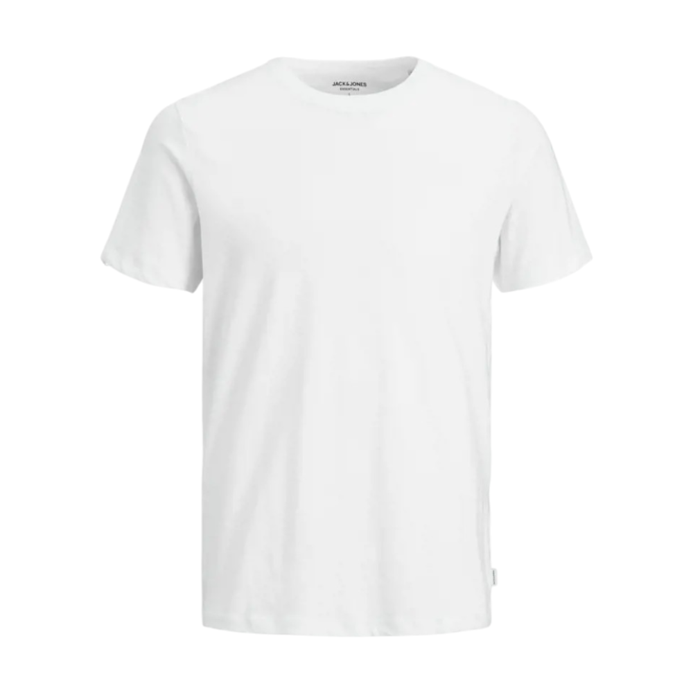 ICON - jackjonesorganicessentialteerneckshortsleeve white