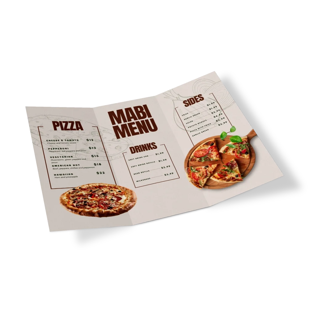 Tri Fold Menus CatalogImag