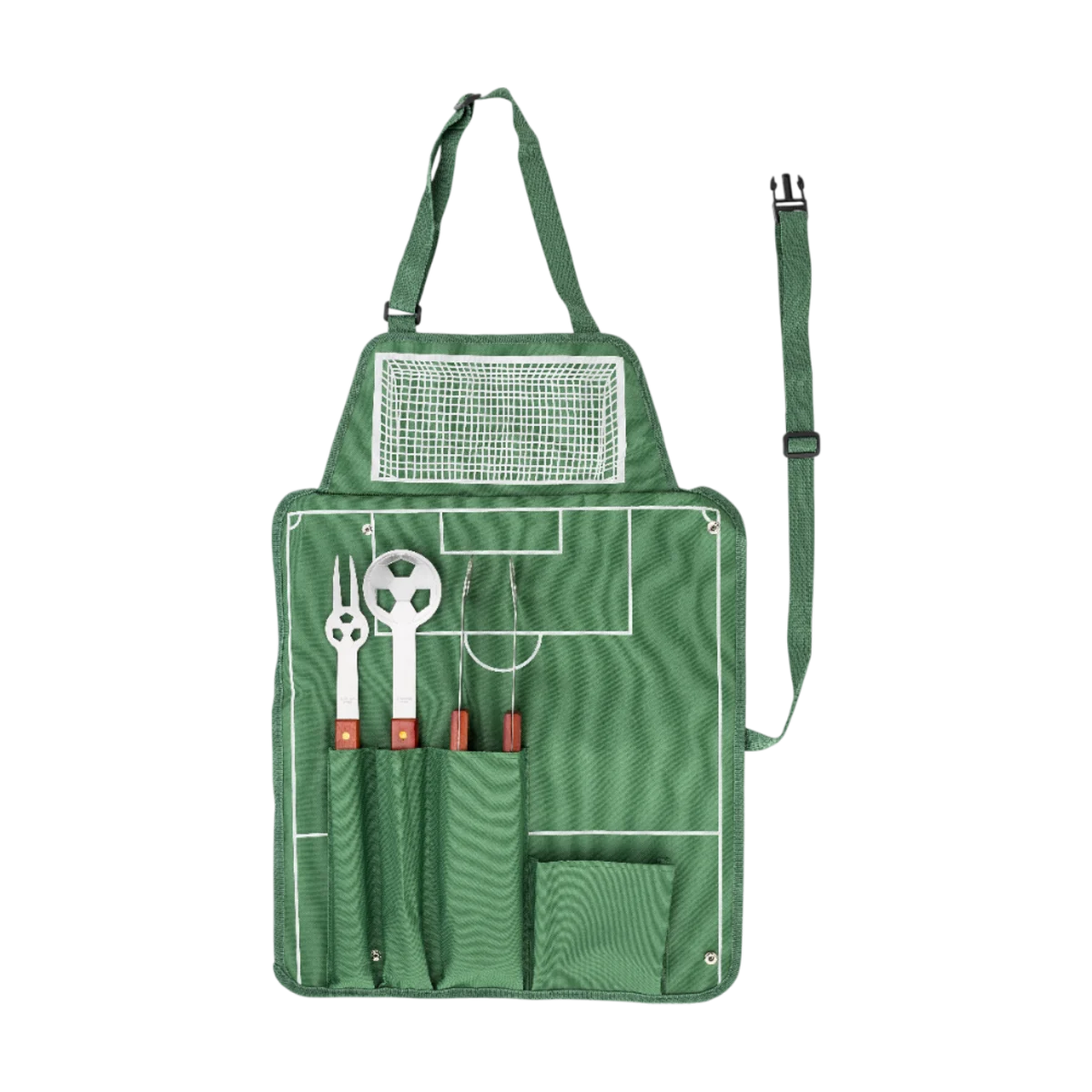 Hoofdafbeelding van Nylon schort met barbecue set