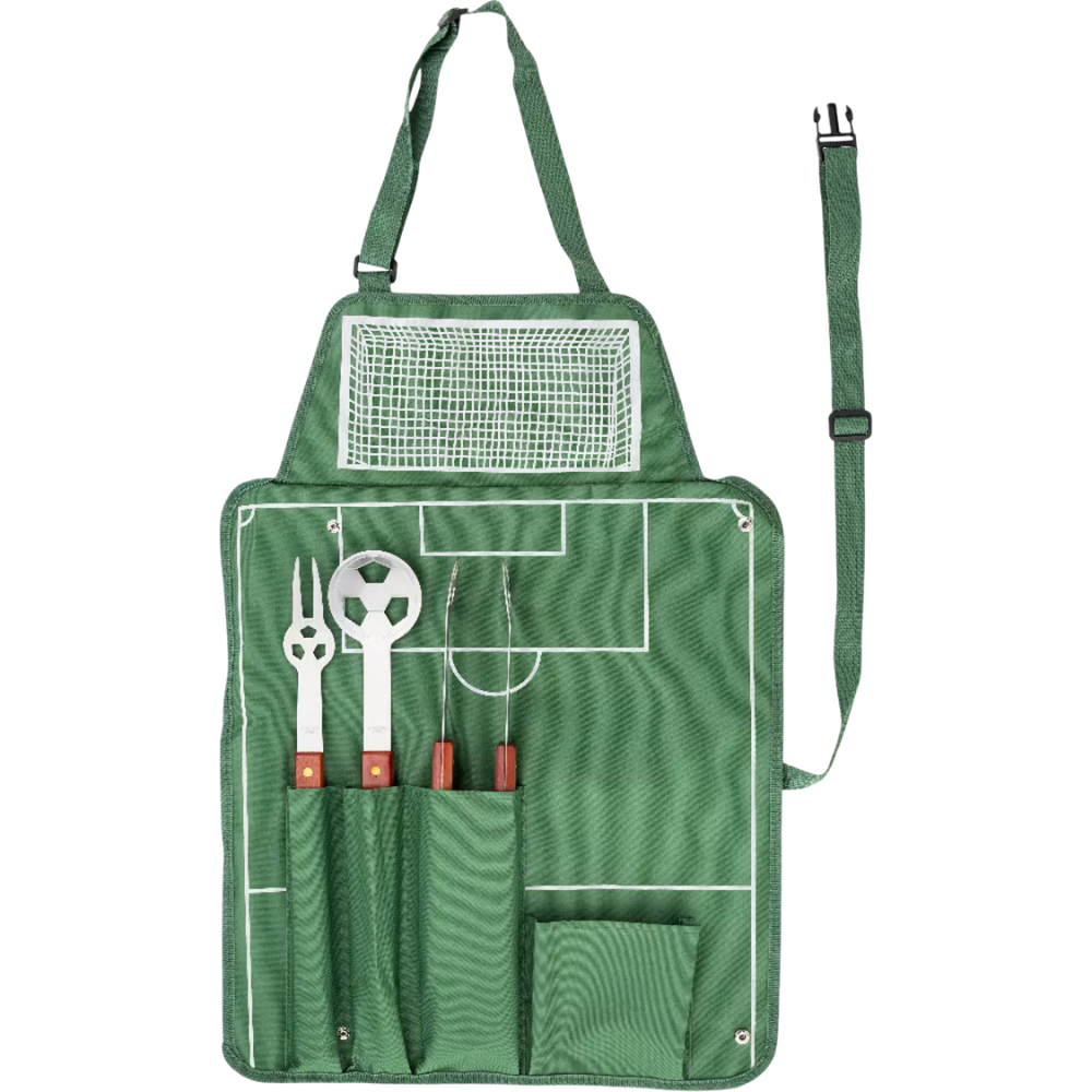 Nylon schort met barbecue set