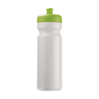 W&LGsportbottletoppointbasic750ml white and light green