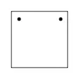 2 holes in upper corners