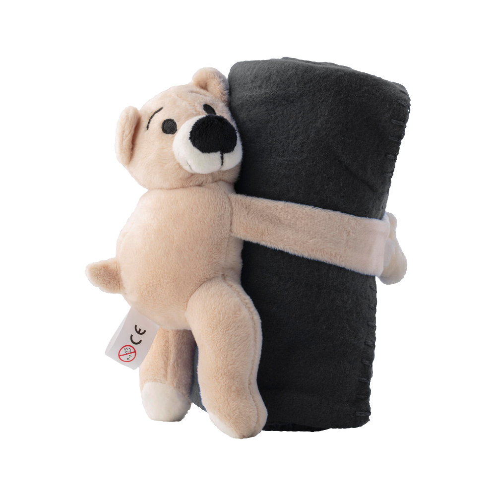Osito de peluche con manta polar