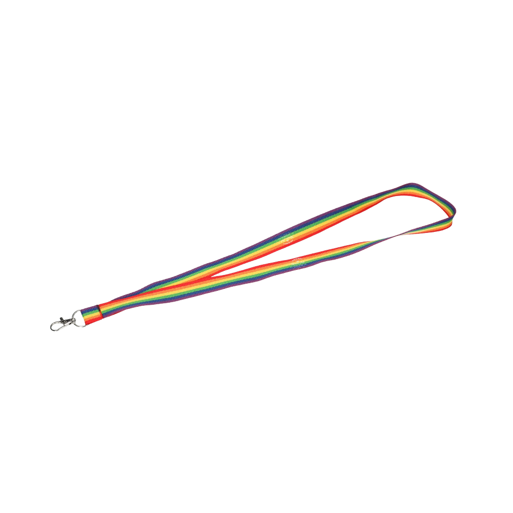 Recycled Polyester Rainbow Lanyards