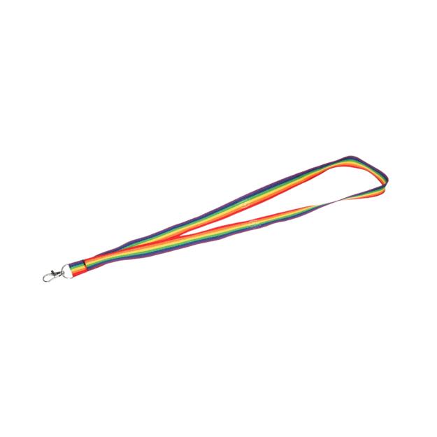 Recycled Polyester Rainbow Lanyards