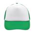 56. 5panelpolyestermeshcap white fern green