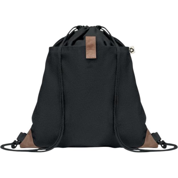 ICON - pandabagrecycledcottondrawstringbag black