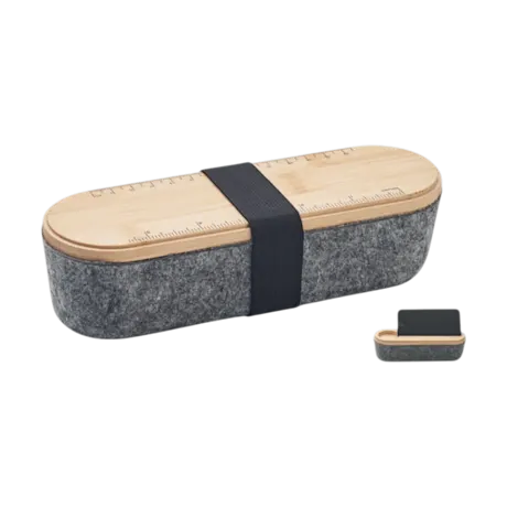 RPET Bamboo Felt Pencil Case