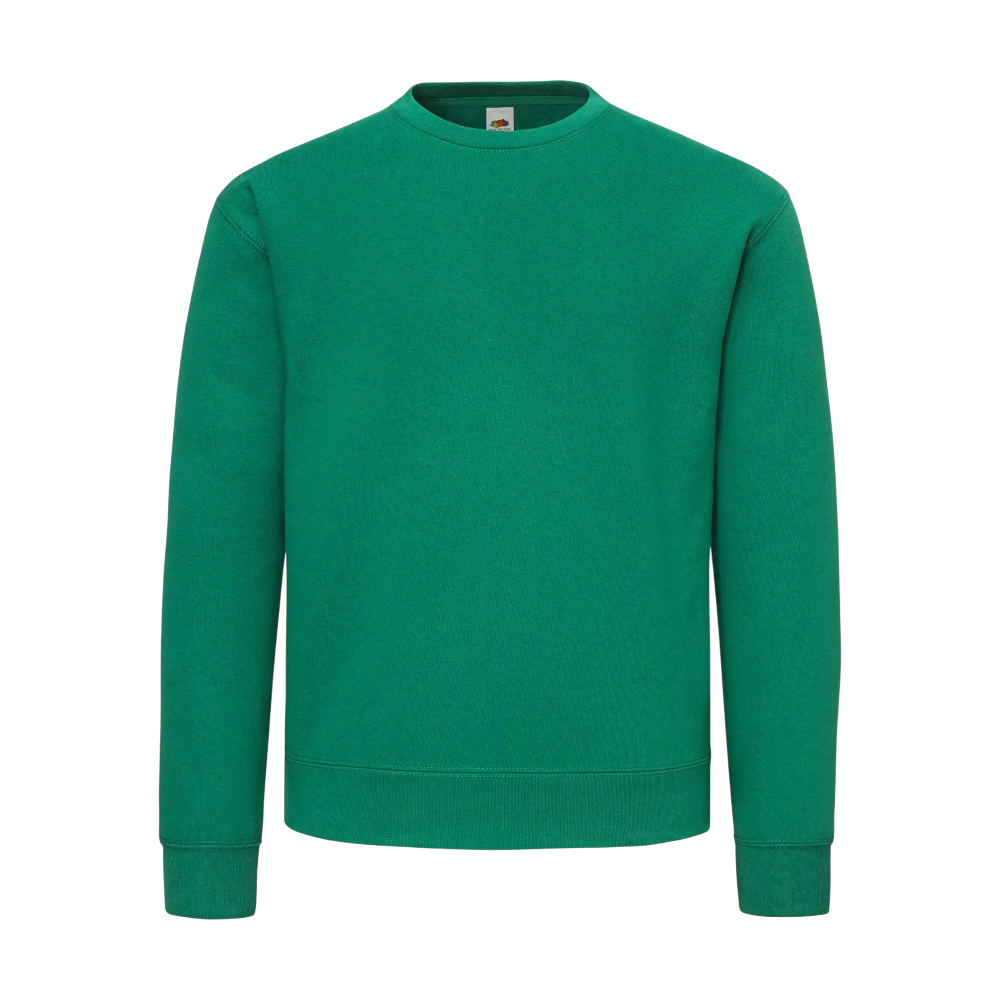 ICON - fruitoftheloomsupercottonsweat college_green