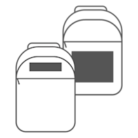 200 x 150 mm - Avant | 150 x 40 mm - Haut