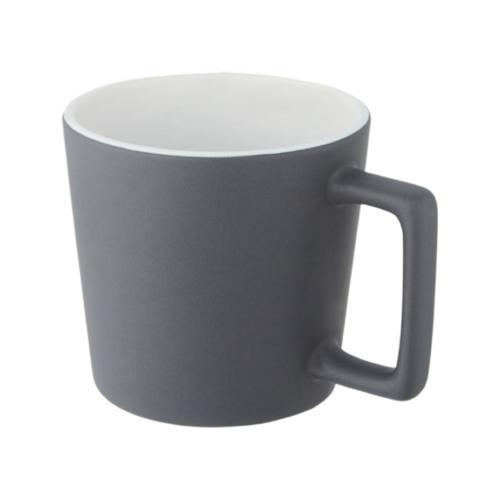 Cali 370 ml ceramic mug whitegray