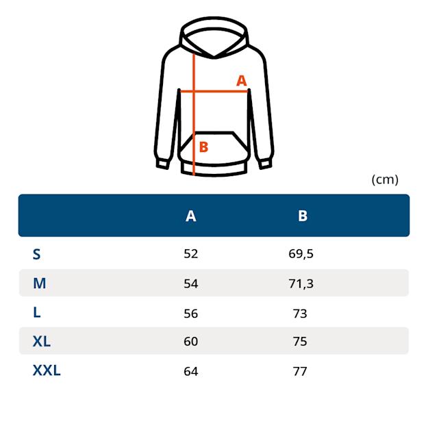 produktjackjonesbasichoodsweatjj3902u size chart