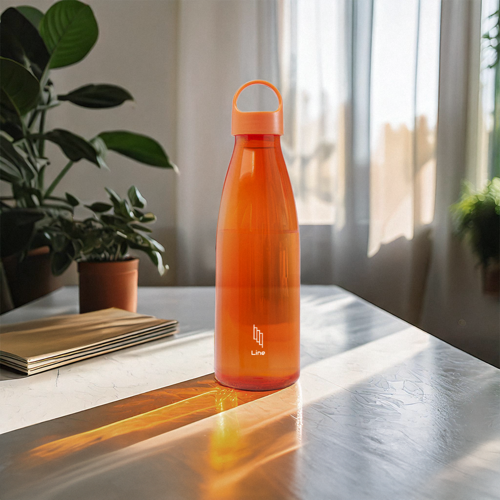 bergen800mlrecycledplasticwaterbottle setting1