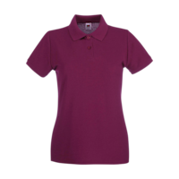 ICON - fruitoftheloomladyfitpremiumpolo burgundy