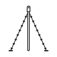 For a flagpole with height of 6 or 7 meters