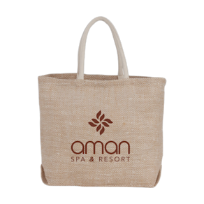 Herringbone Jute Tote
