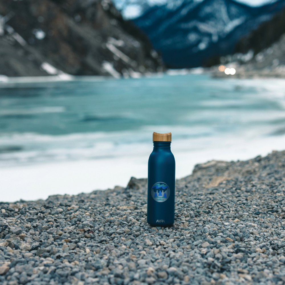 aviraalcorresteelwaterbottle600ml Setting