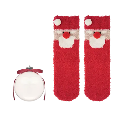 Santa Socks Gift Bauble