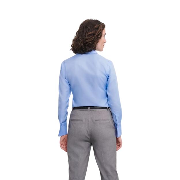 PDP - russellladieslsltailoredultimatenonironshirt square #00000000 background