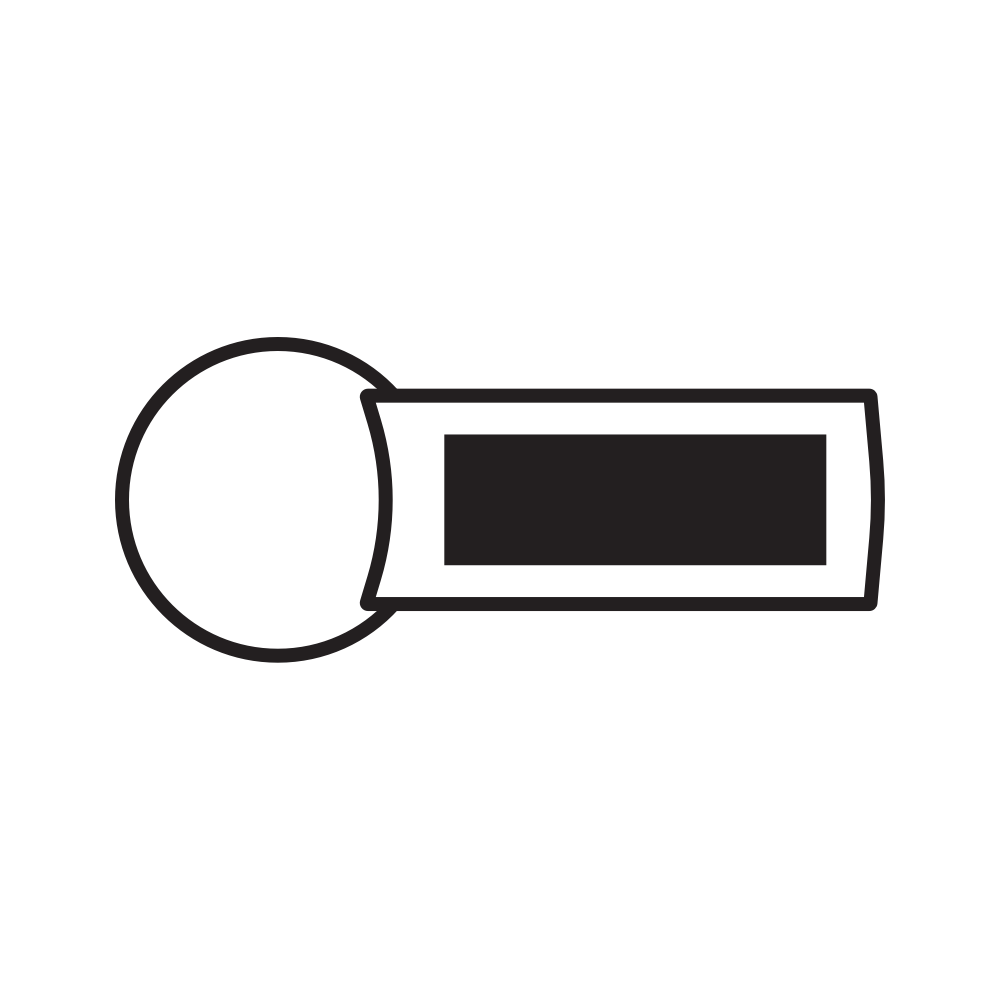 StraightKeyring posi 35x12