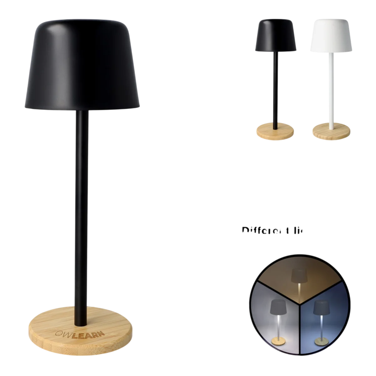 Immagine principale di Lampada da Tavolo Solis Dimmerabile in Bambù