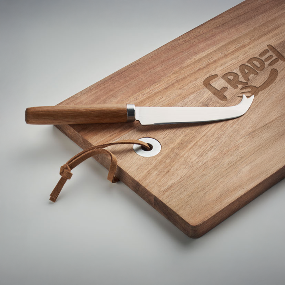osturlargeacaciawoodcheeseboardset Setting