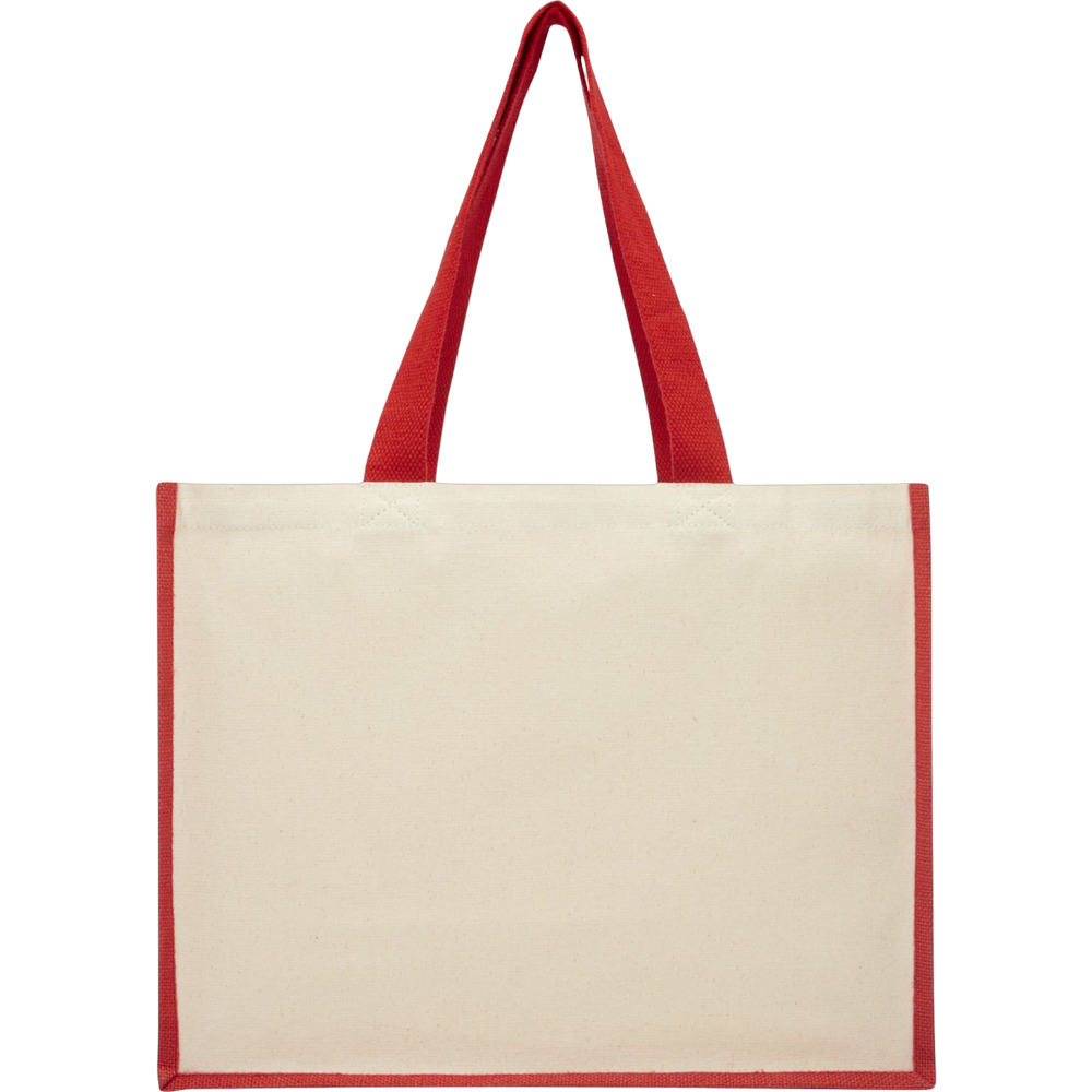 varai320gmcanvasjuteshoppingtotebag.color.red - varai320gmcanvasjuteshoppingtotebag_red