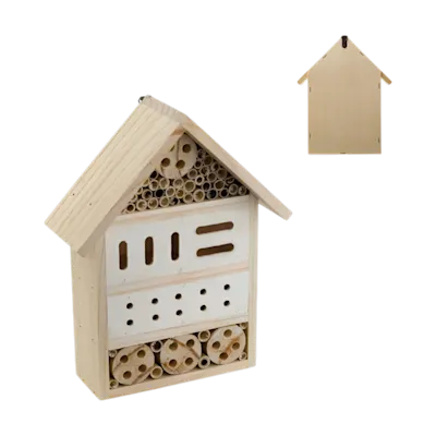 Casetta per Insetti in Legno di Pino