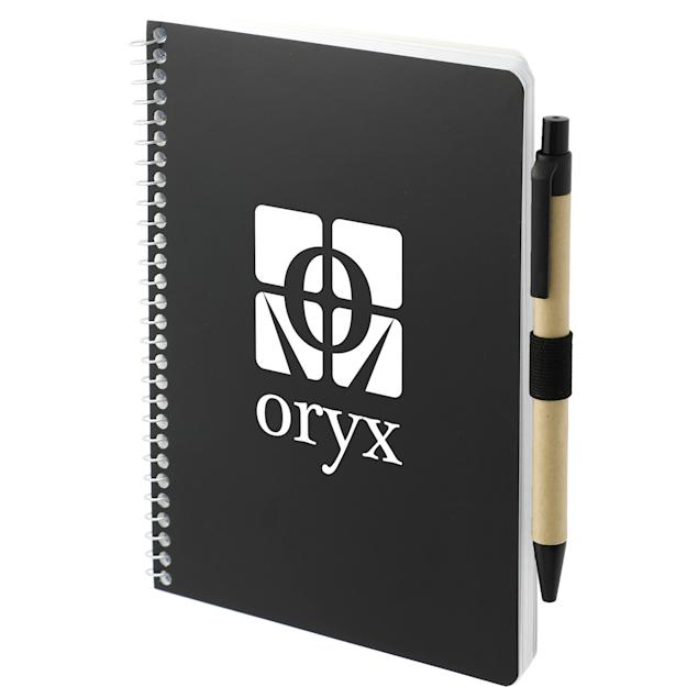 FSC Paper Spiral Notebook with Pen-2