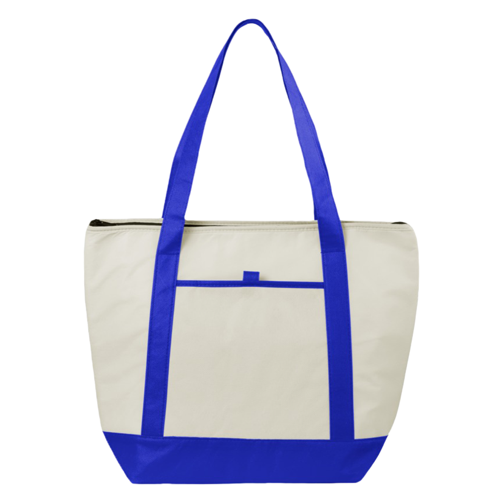 Lighthouse non-woven cooler tote 21L blue
