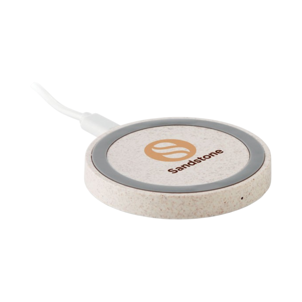 Cargador inalámbrico de paja de trigo y ABS