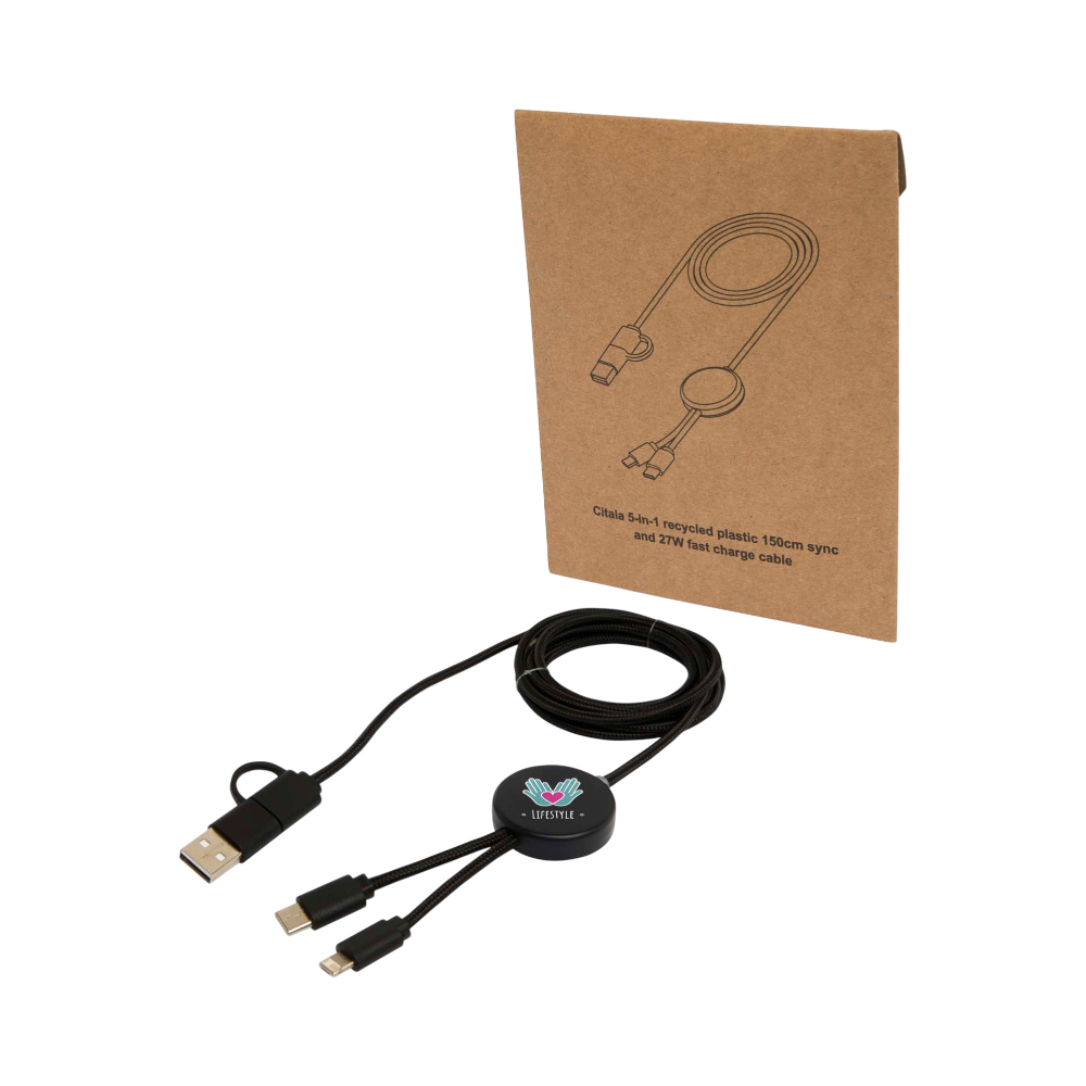PDP - citala5in1recycledplastic150cmdatasyncand27wfastchargecable square #00000000 background