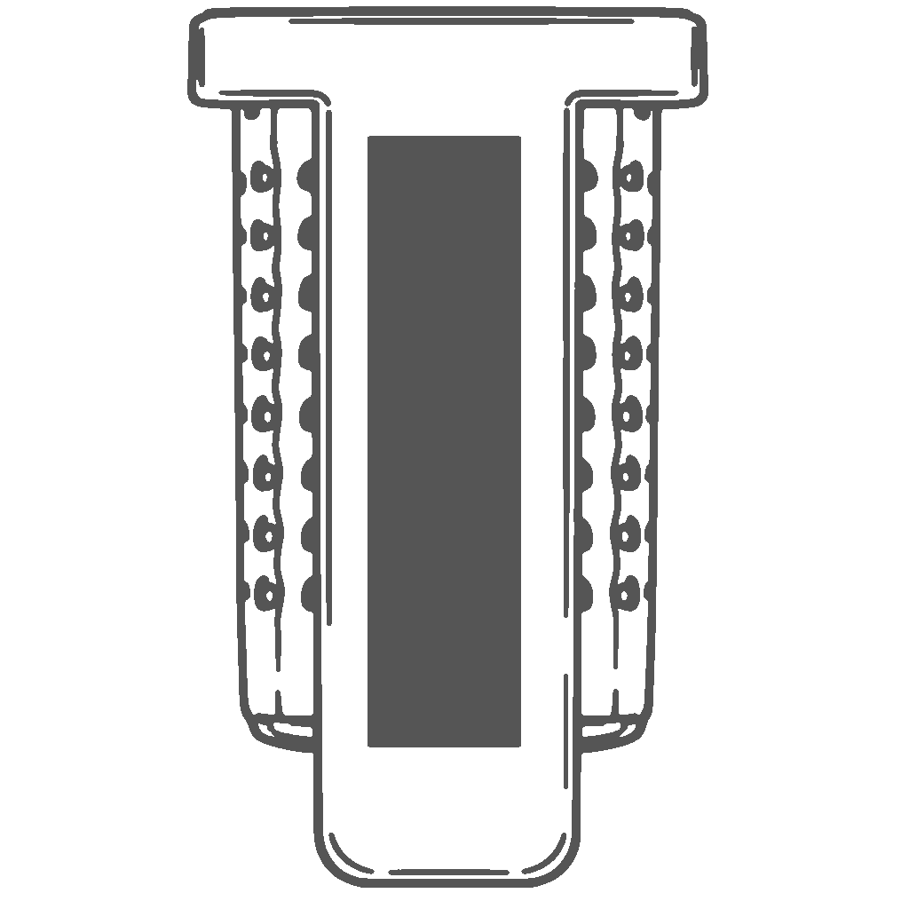 10 x 40 mm - Sur la poignée