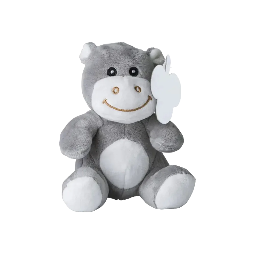 Custom Plush Hippo - front view