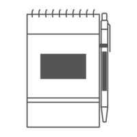 55 x 30 mm - sur le bloc-notes | 50 x 6 mm - sur le stylo