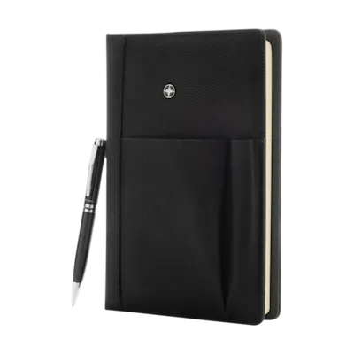 Polyurethane Refillable Notebook and Pen Set