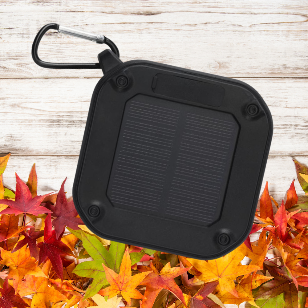 Enceinte solaire Bluetooth 3W avec mousqueton