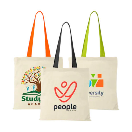 Cotton Bag with Coloured Handles