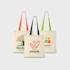 m² cotton tote bag coloured handles PDP