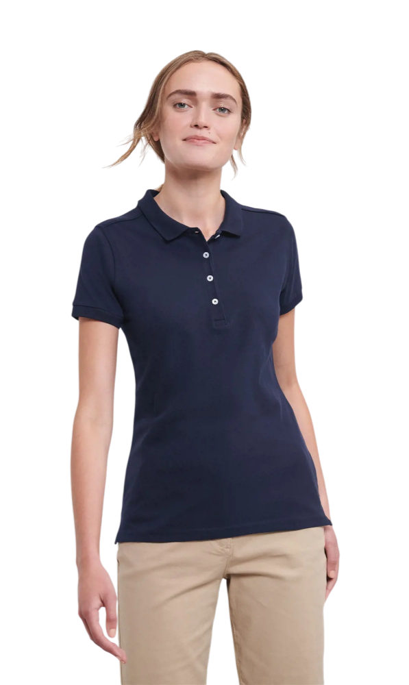 Polo ajustado de stretch Russell