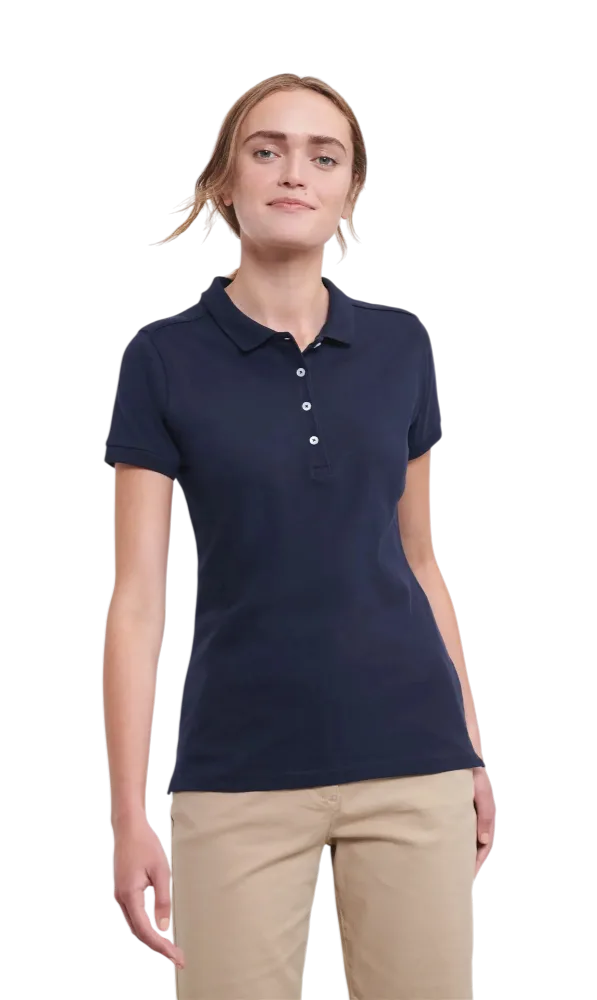 PDP - russellladiesfittedstretchpolo square