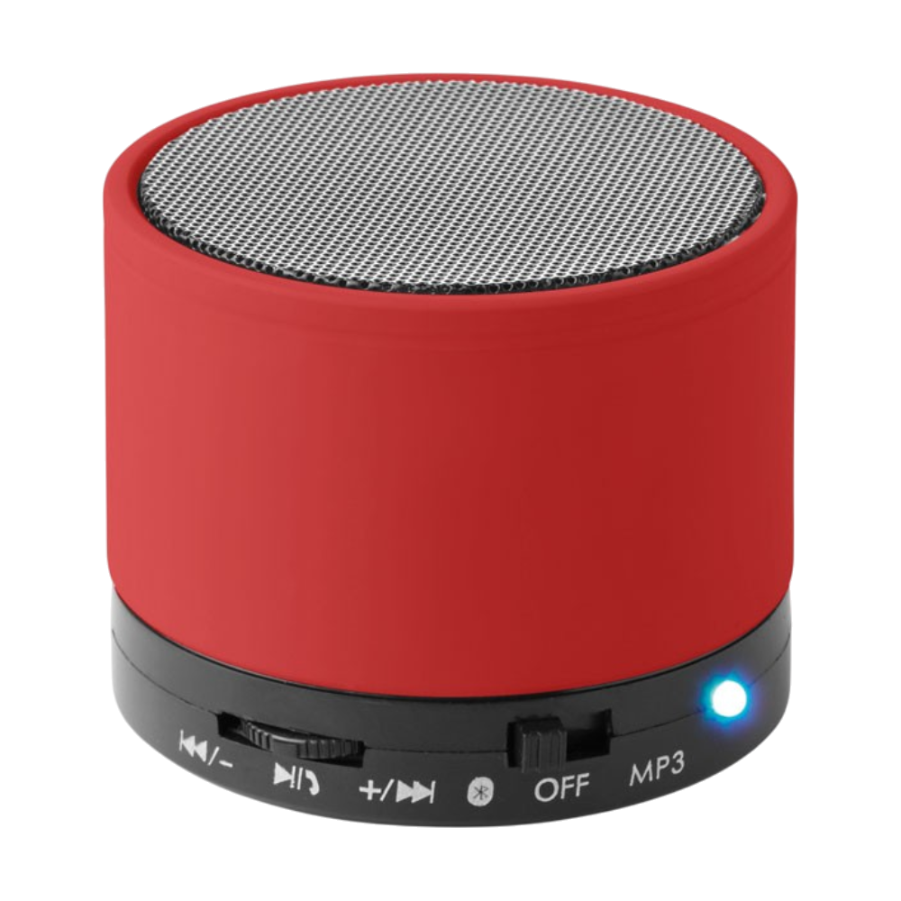 ICON - roundbassroundwirelessspeaker red