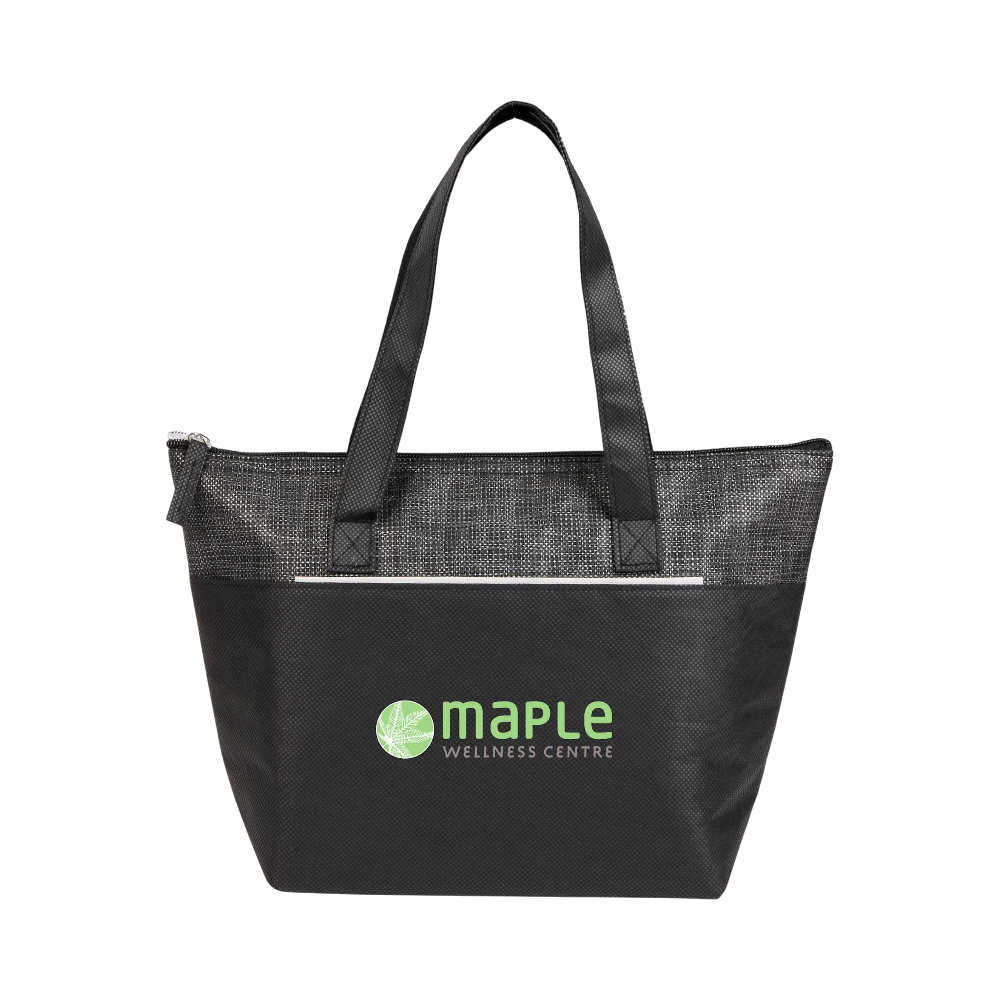 Mist Recycled 9-Can Non-Woven Tote Cooler